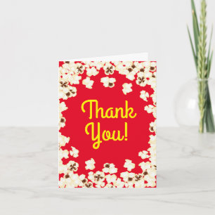 Popcorn Birthday Party Movie Theater Kaart