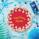 Popcorn Birthday Party Movie Theater Papieren Bordje (Feest)