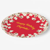 Popcorn Birthday Party Movie Theater Papieren Bordje (Gekanteld)