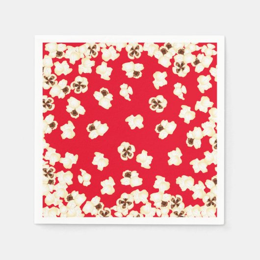 Popcorn Birthday Party Movie Theater Servet (Voorkant)