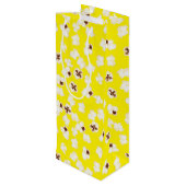 Popcorn Birthday Party Movie Theater Wijn Cadeautas (Achterkant Gekanteld)