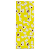 Popcorn Birthday Party Movie Theater Wijn Cadeautas (Voorkant)