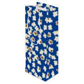 Popcorn Birthday Party Movie Theater Wijn Cadeautas (Achterkant Gekanteld)