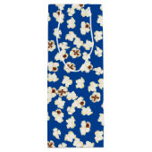 Popcorn Birthday Party Movie Theater Wijn Cadeautas (Achterkant)