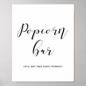 Popcorn-bord voor bruiloft poster (Voorkant)