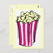 Popcorn Box Briefkaart (Voorkant / Achterkant)