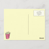 Popcorn Box Briefkaart (Achterkant)
