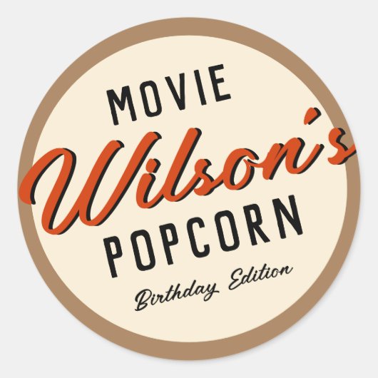 Popcorn Box Stickers (Voorkant)