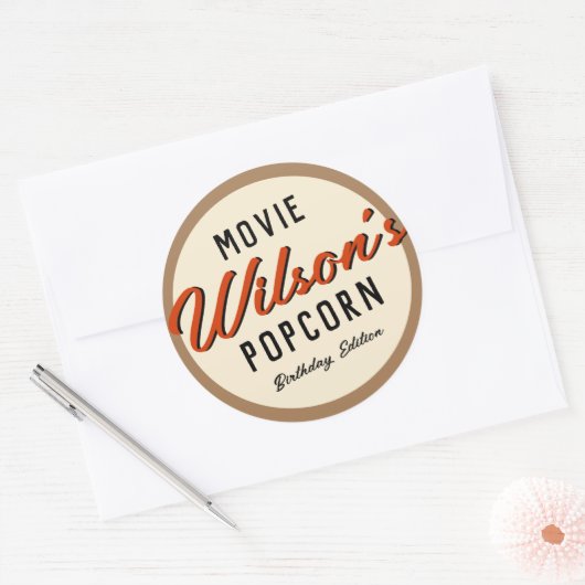 Popcorn Box Stickers (Envelop)