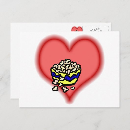 popcorn briefkaart (Voorkant / Achterkant)