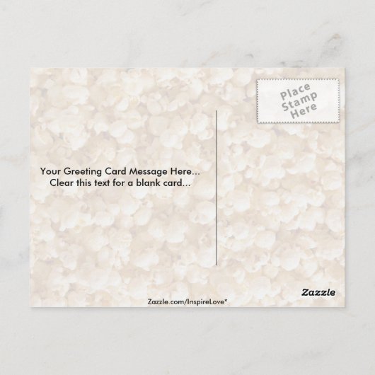 Popcorn Briefkaart (Achterkant)