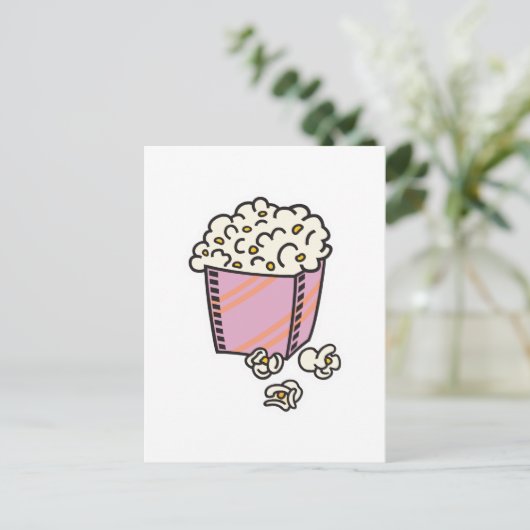 popcorn briefkaart (Staand voorkant)