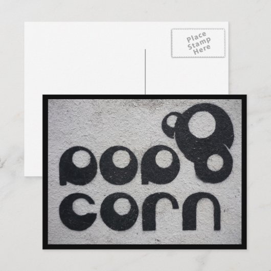 popcorn briefkaart (Voorkant / Achterkant)