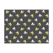 Popcorn Briefkaart (donkergrijs & botergeel)