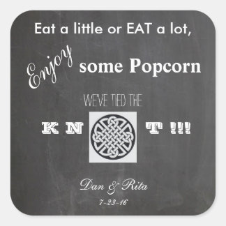 Popcorn bruiloft Sticker
