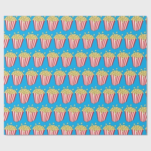 Popcorn Buckets Leuke filmliefhebber Cadeaupapier (Vlak)