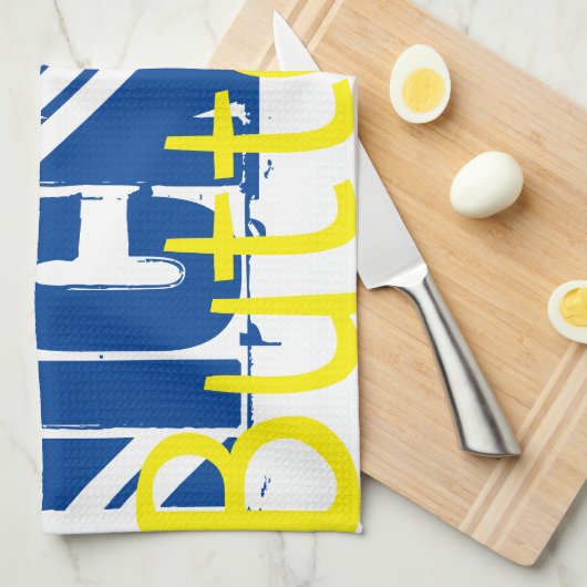 Popcorn Butter Movie Night Towel Theedoek (Quarter Fold)