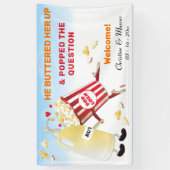 Popcorn & Butter Verloving Spandoek (Verticaal)