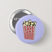 Popcorn Button! Ronde Button 5,7 Cm (Voorkant /achterkant)