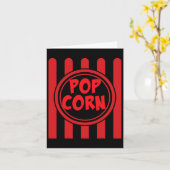 Popcorn Carnaval Kostuum Shirt Grappig Rood Wit Ge Kaart (Gele Bloem)