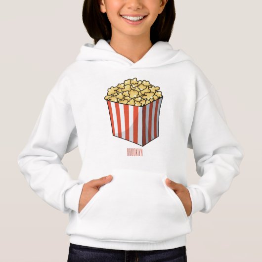 Popcorn cartoon illustratie (Voorkant)