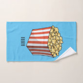 Popcorn cartoon illustratie bad handdoek (Handdoek)