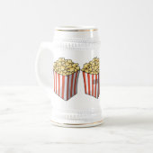 Popcorn cartoon illustratie bierpul (Voorkant links)