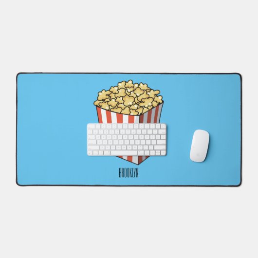 Popcorn cartoon illustratie bureaumat (Keyboard & Muis)