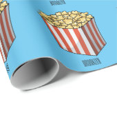 Popcorn cartoon illustratie cadeaupapier (Rol Hoek)