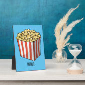 Popcorn cartoon illustratie fotoplaat (Zijkant)