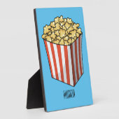 Popcorn cartoon illustratie fotoplaat (Zijkant)