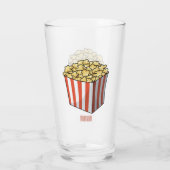 Popcorn cartoon illustratie glas (Achterkant)
