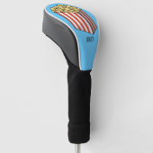 Popcorn cartoon illustratie golfheadcover (Schuin)