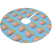Popcorn cartoon illustratie  kerstboom rok (Gekanteld)