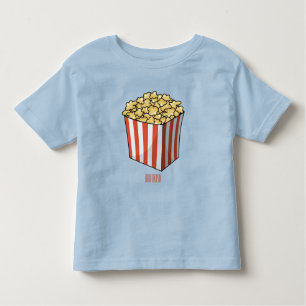 Popcorn cartoon illustratie kinder shirts
