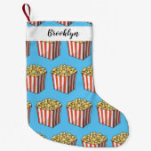 Popcorn cartoon illustratie kleine kerstsok (Voorkant)