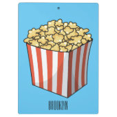 Popcorn cartoon illustratie klembord (Achterkant)