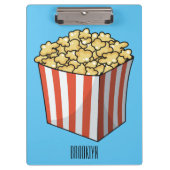 Popcorn cartoon illustratie klembord (Voorkant)