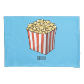 Popcorn cartoon illustratie kussensloop (Voorkant)