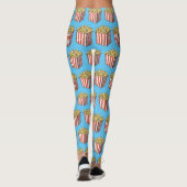 Popcorn cartoon illustratie leggings (Achterkant)