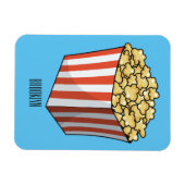 Popcorn cartoon illustratie magneet (Horizontaal)