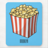 Popcorn cartoon illustratie muismat (Voorkant)