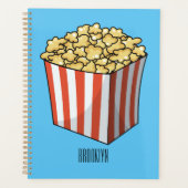 Popcorn cartoon illustratie planner (Voorkant)