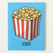 Popcorn cartoon illustratie planner (Achterkant)