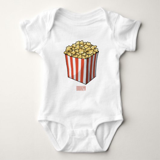 Popcorn cartoon illustratie romper (Voorkant)