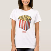 Popcorn cartoon illustratie t-shirt (Voorkant)