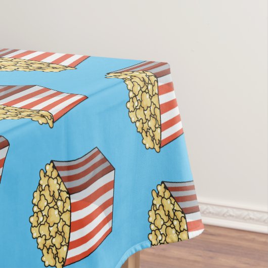 Popcorn cartoon illustratie tafelkleed (Voorbeeld)