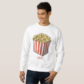 Popcorn cartoon illustratie trui (Voorkant volledig)