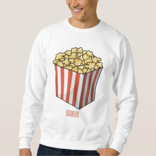 Popcorn cartoon illustratie trui