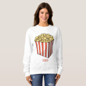 Popcorn cartoon illustratie trui (Voorkant volledig)